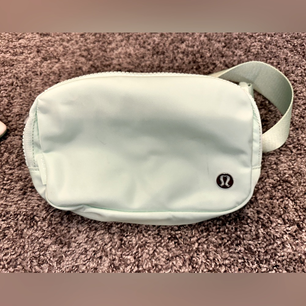 Mint green lululemon belt bag